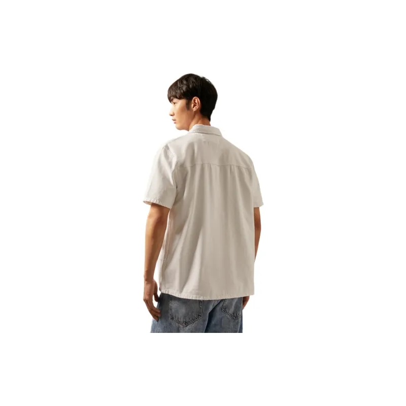 CALVIN KLEIN Shirt Men's White Denim-3
