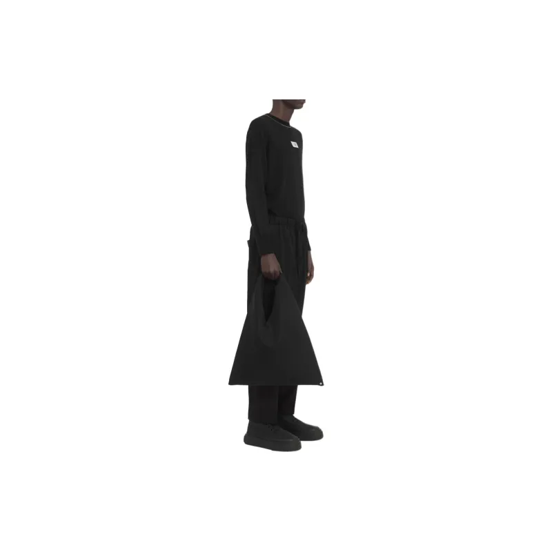 MM6 Maison Margiela Mid Rise Drawstring Trousers-3