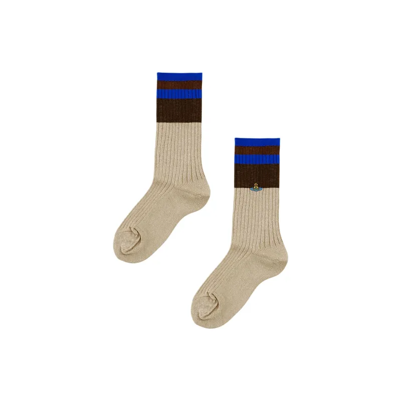 Vivienne Westwood Mid-Calf Socks Women's 1 Pack Beige-0
