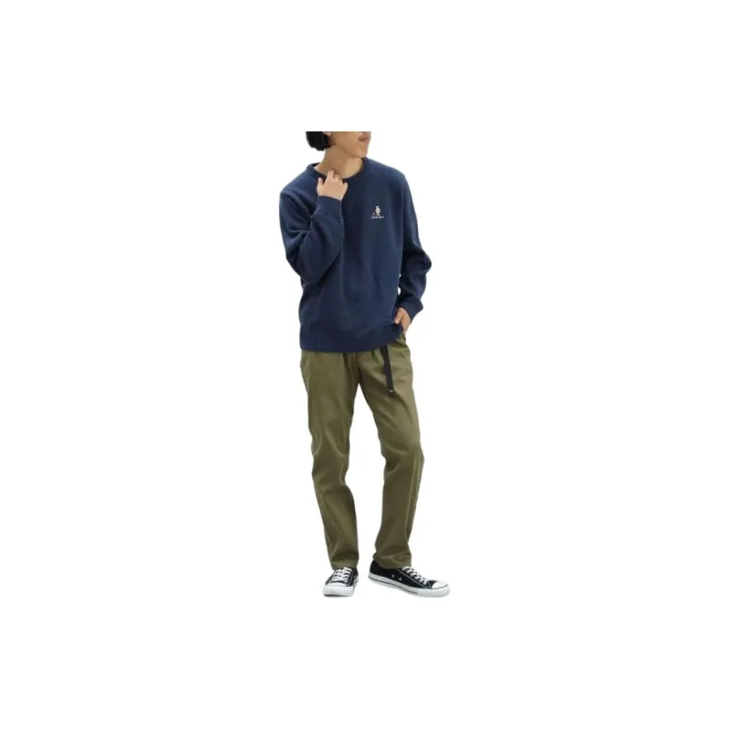 Beams Sweater Men's Marine Blue-3