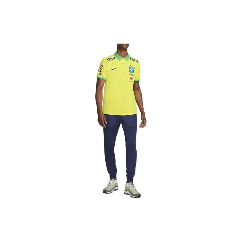 Nike Polo Shirts Men Yellow-2
