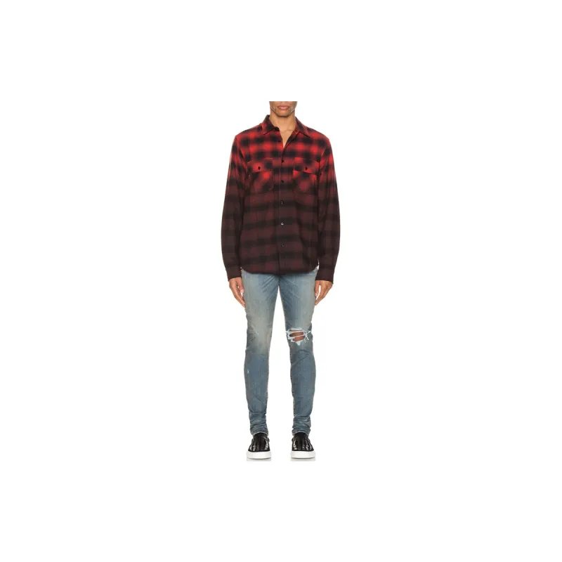 AMIRI Dip Dye Flannel Shirt-1