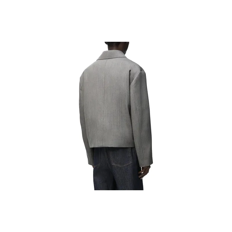 LOEWE FW24 Jackets Coats Men's Mixed Gray-2
