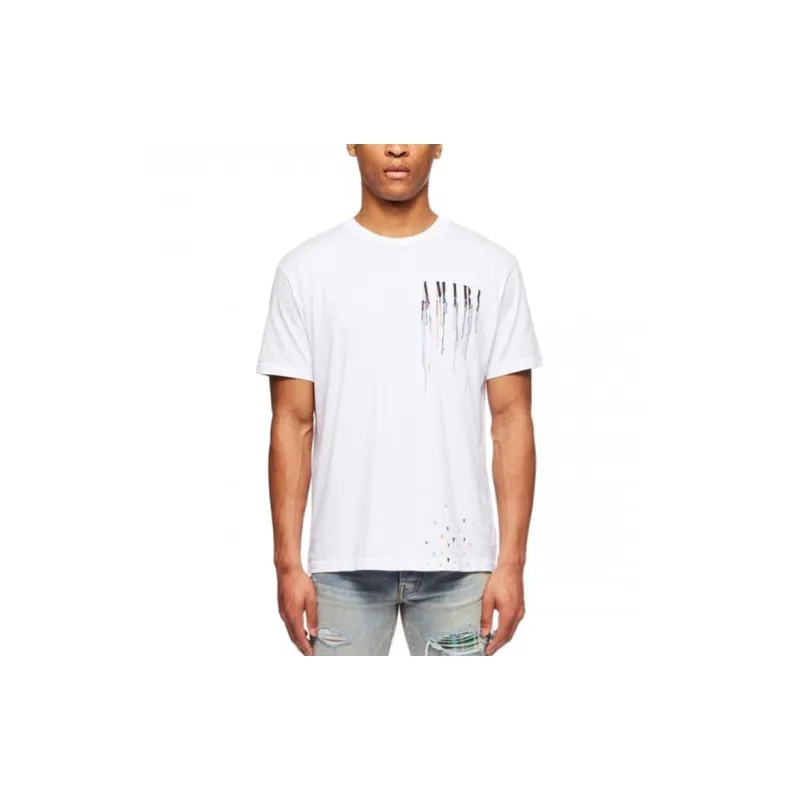 AMIRI Paint Drip Core Logo Tee-1