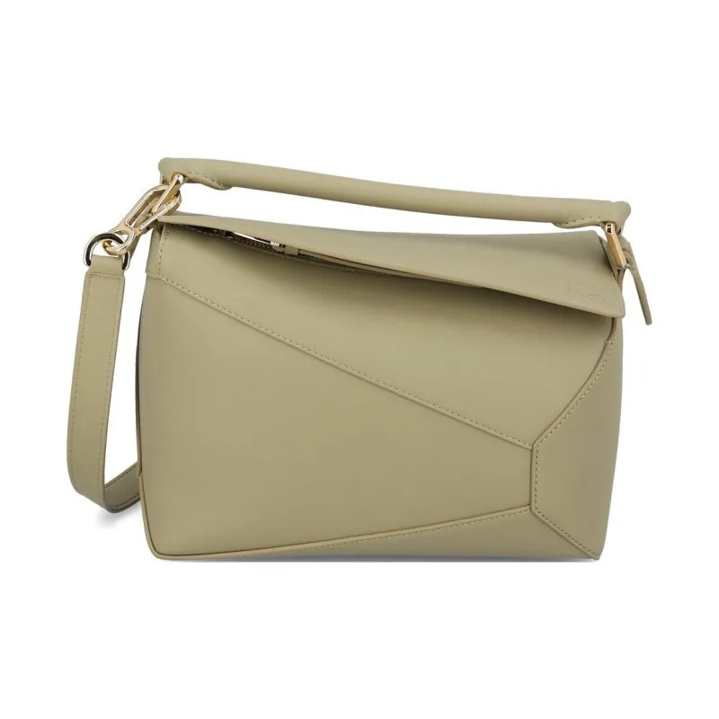 LOEWE Calfskin Crossbody One Shoulder Handbags Small Size Women's Green-0