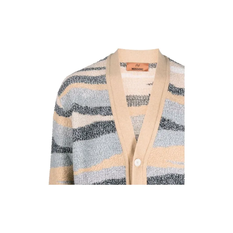 MISSONI Zigzag jacquard Wool Cardigan-5