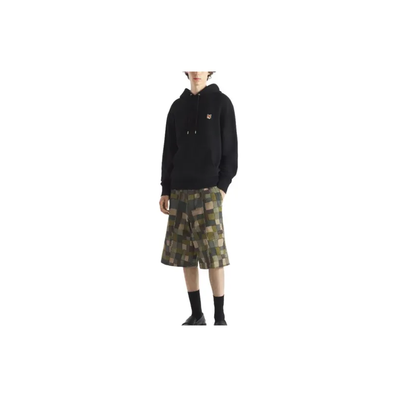 Maison Kitsune Fox Head Patch Drawstring Hoodie-2