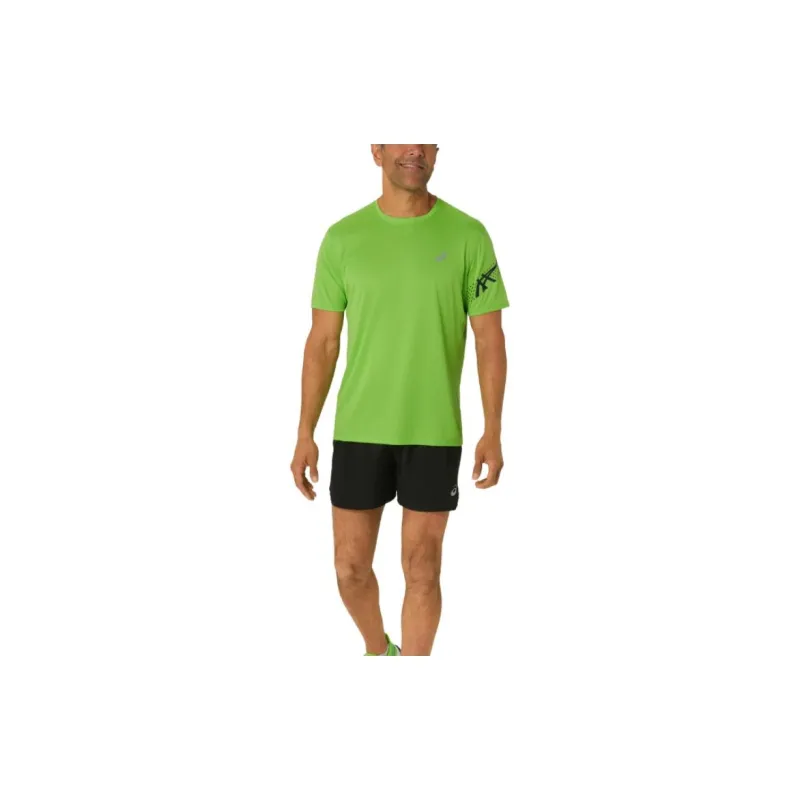 Asics Regular T Shirt Men's Electric Glow Green-2