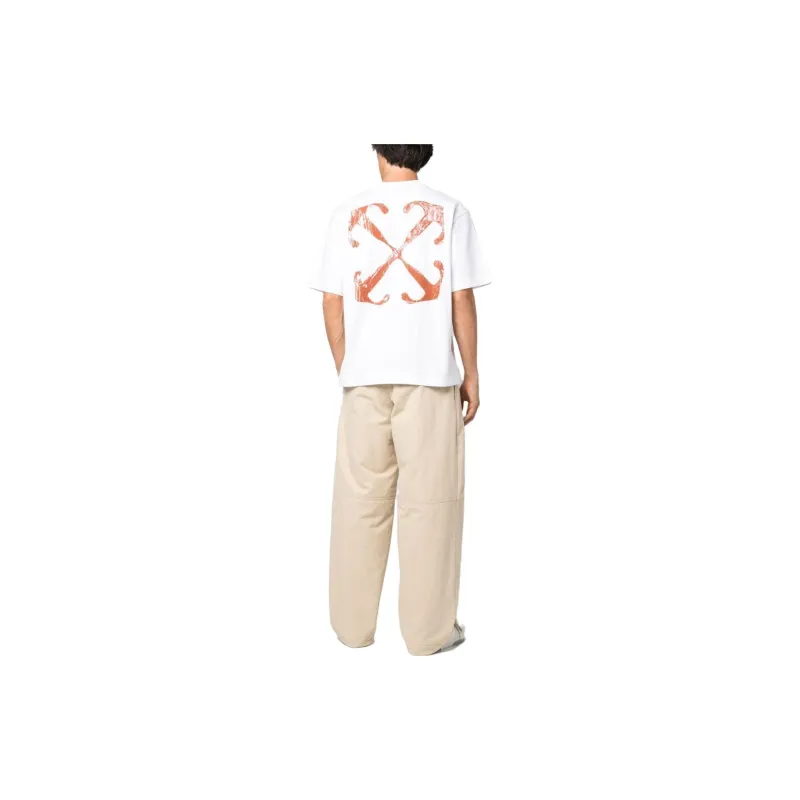 OFF WHITE T Shirts Men White-2