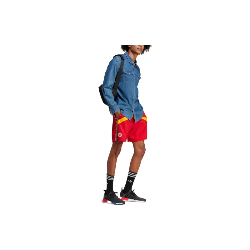 Adidas Basketball Shorts Men Red-2