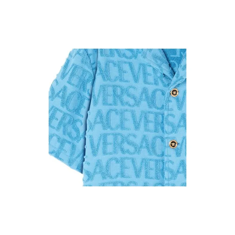VERSACE Shirts Men Light Blue-5