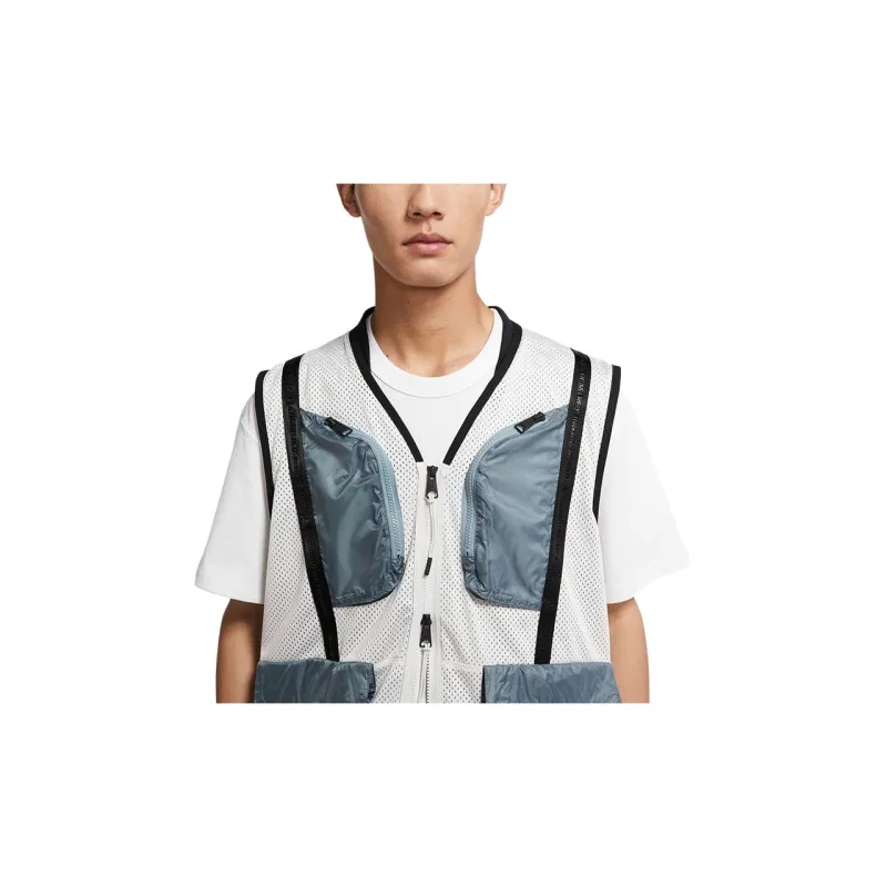 Jordan Vests Men Gray White-5