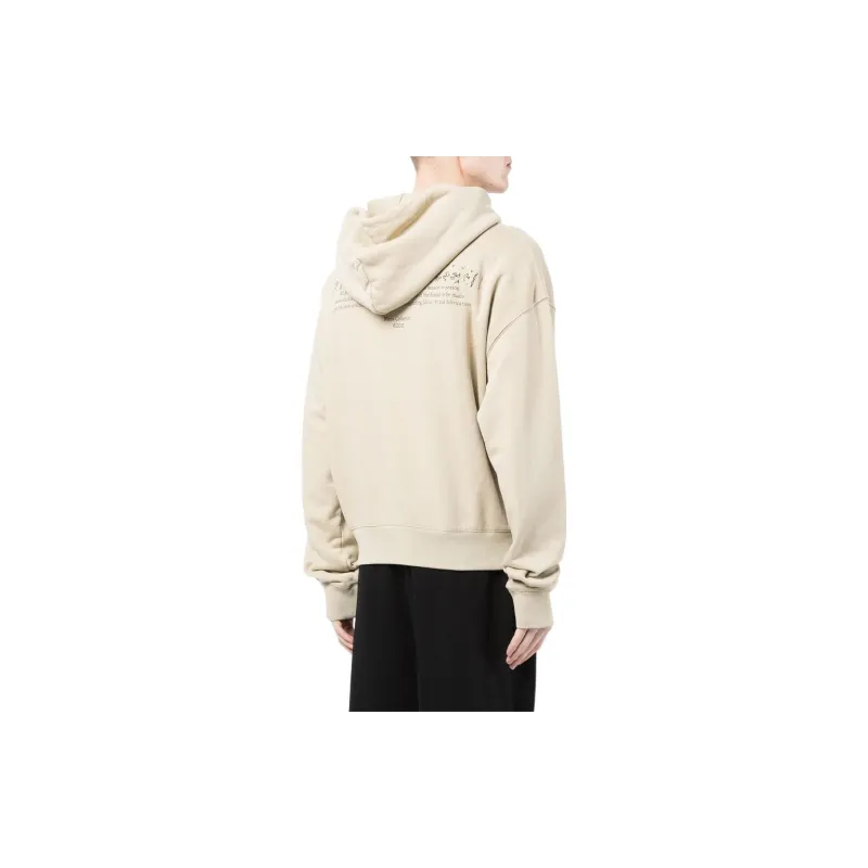 OFF WHITE Logo embroidered Cotton Hoodie-2