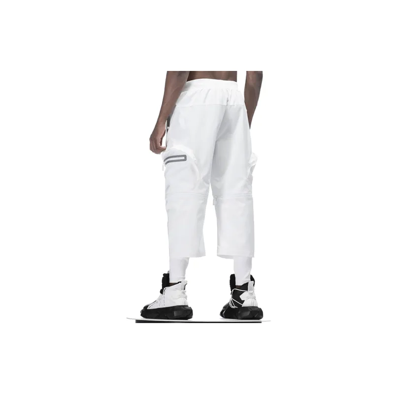 NORVINCY Western Outdoor Cycling Knitted Sweatpants Unisex White-3