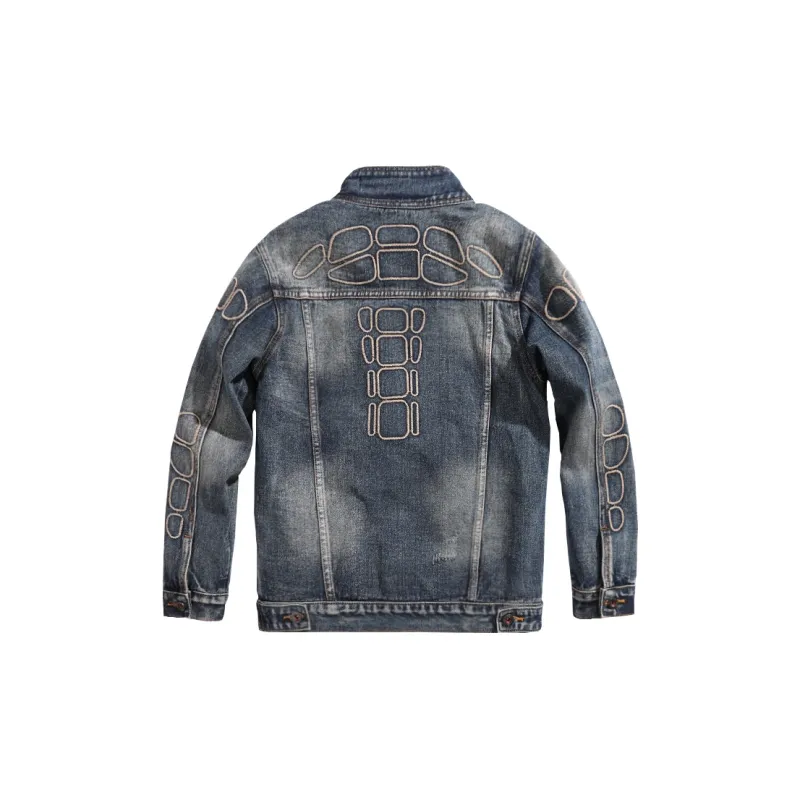 SANTASTIC SS24 Denim Jacket Men's Blue-1