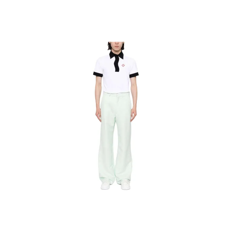 CASABLANCA Memphis Logo Patch Polo Shirt-1