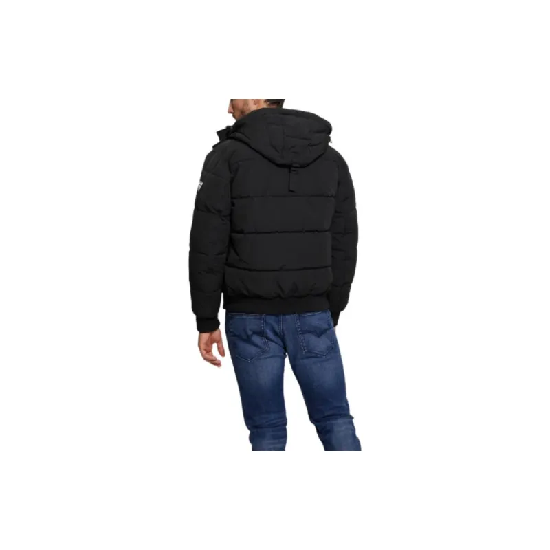 GUESS Heavy Flight Puffer Jacket Jackets Coats Men's Black-4