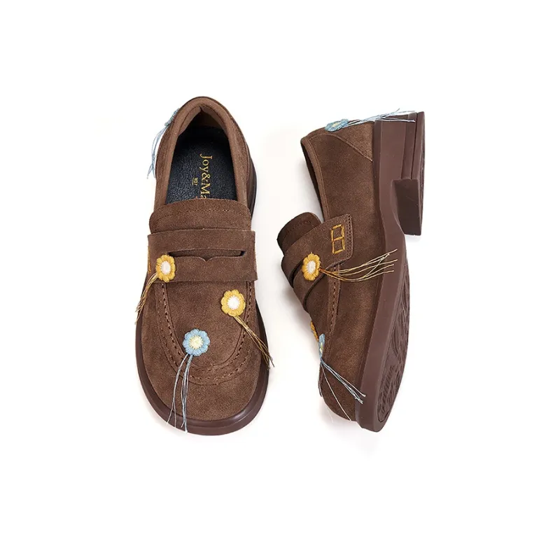 Joy&Mario Loafers Women's Coffee/Camel-4