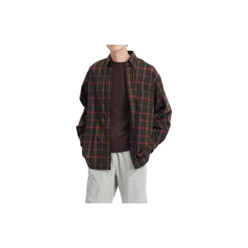UNIQLO FW23 U Series Shirt Men's Dark Brown-5