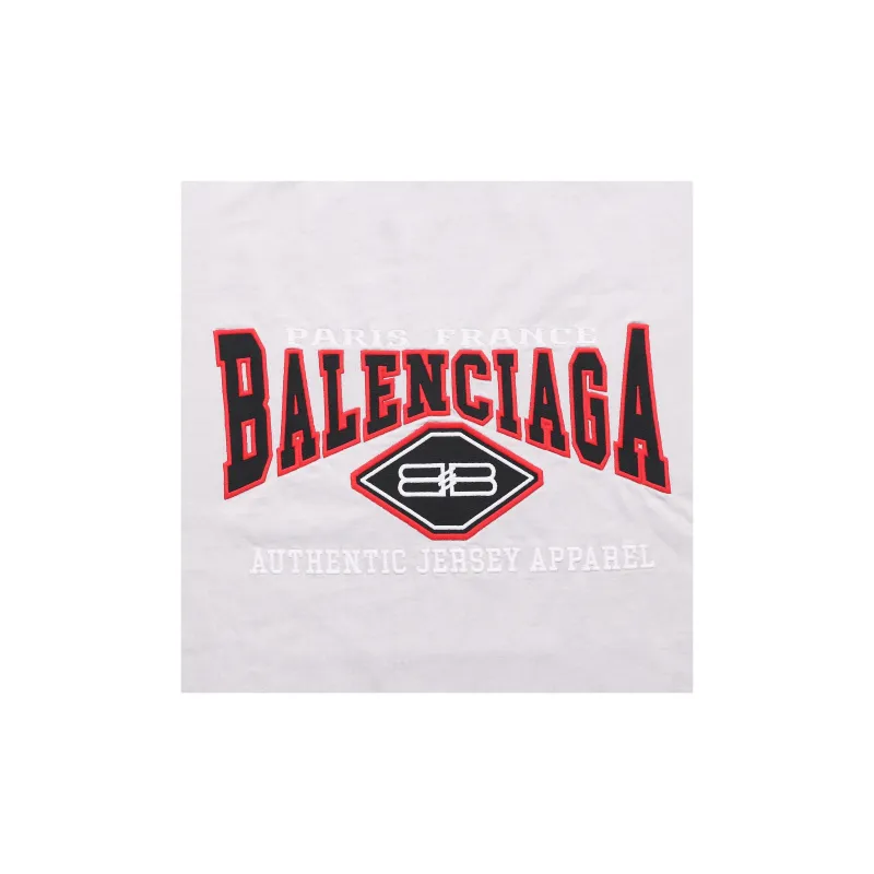 Balenciaga SS22 T Shirt Loose Fit Unisex Light Gray-5