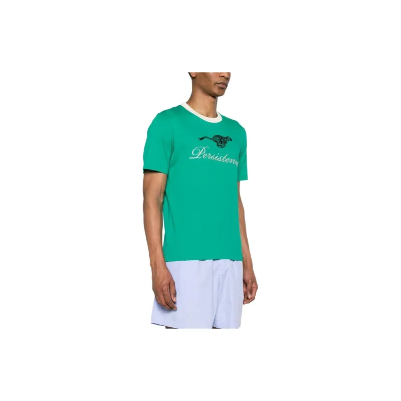 Wales Bonner Resilience Flocked Jersey T Shirt-2