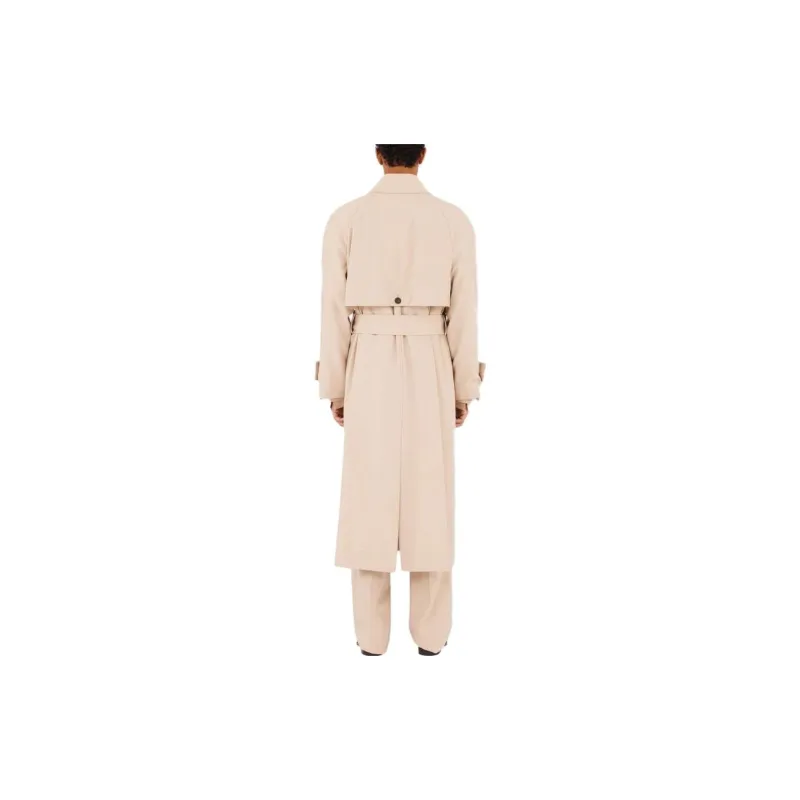 Ferragamo Trench Coats Men Beige-3