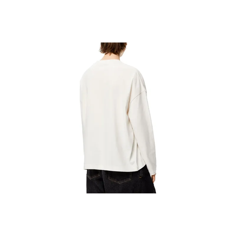 LOEWE Long Sleeve Greyhound Print T Shirt-2