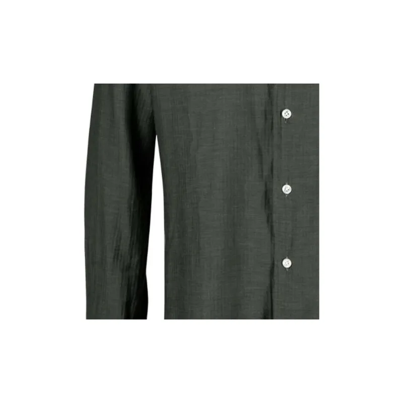 BARBA Spread collar Poplin Shirt-5
