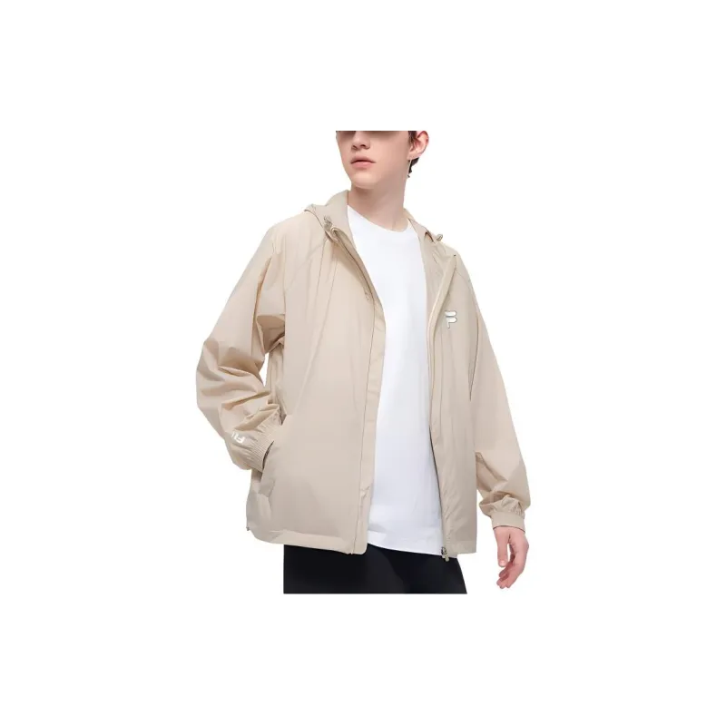 FILA FUSION FOB Series SS24 Sun Protection Clothing Men's Light Beanpaste Brown-2