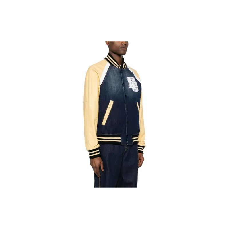 DSQUARED 2 D2 Logo Patch Bomber Jacket-3