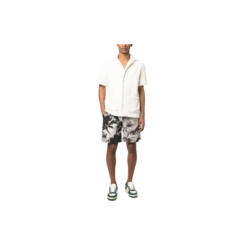 MSGM Graphic Printed Bermuda Shorts-1
