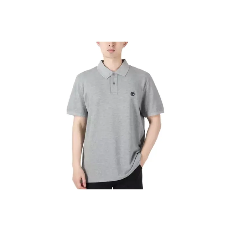 Timberland Polo Shirt Men's Gray-4