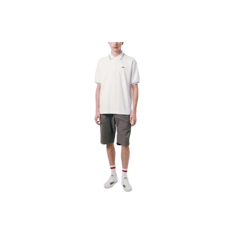 LACOSTE Polo Shirts Men White-5