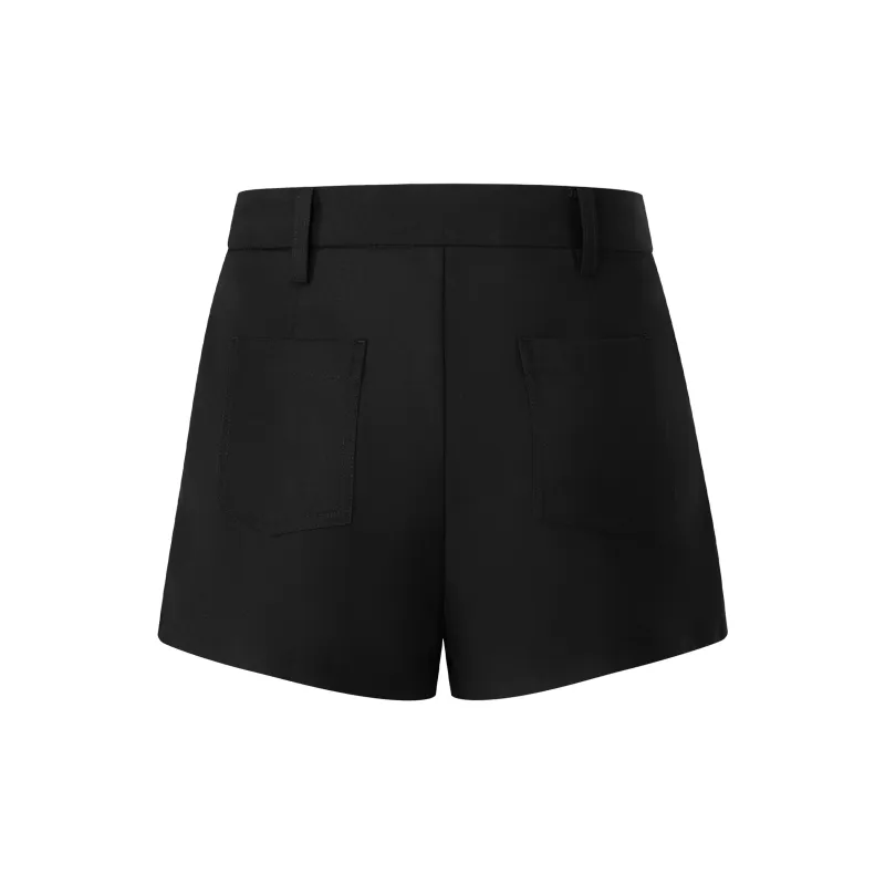 CLIMAX VISION Casual Shorts Women's Raw Chocolate Black-1