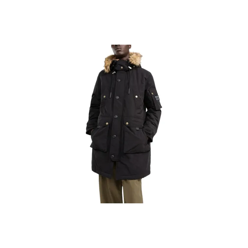 DIESEL Parka Coats Men Black-2