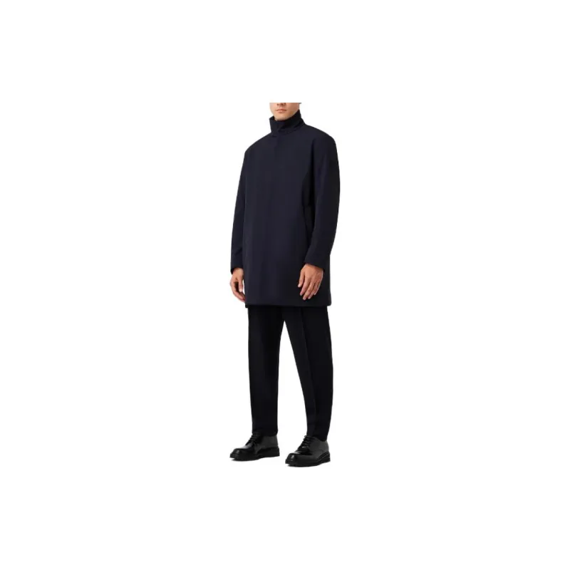 GIORGIO ARMANI Concealed Fastened Straight Hem Parka-3