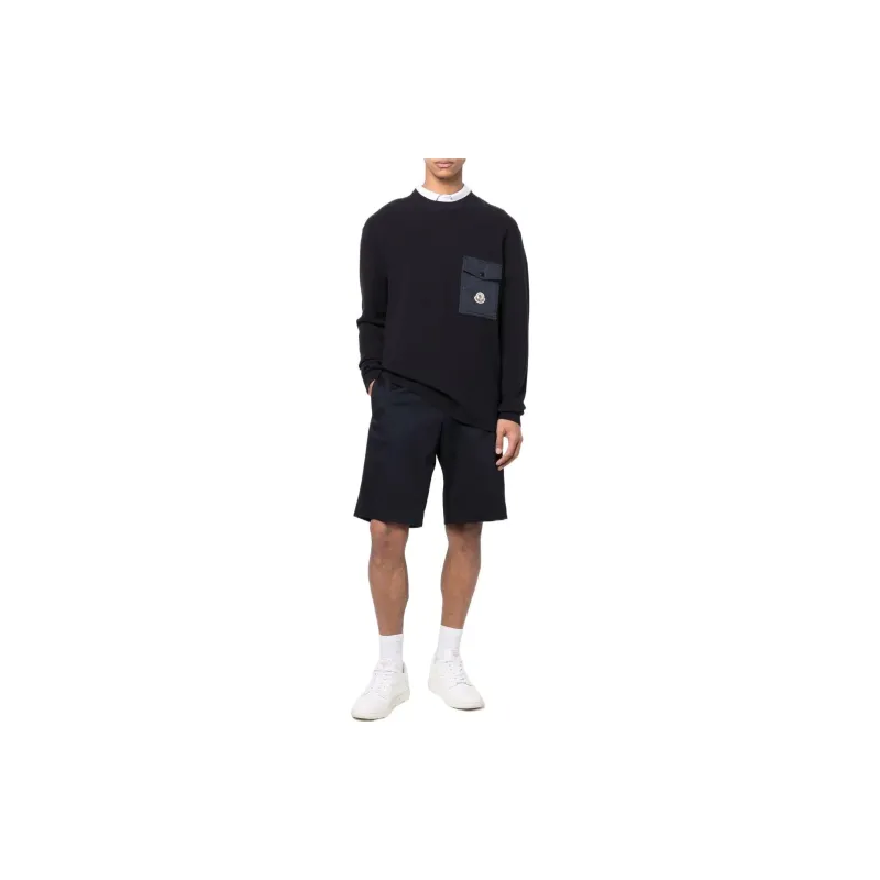 Moncler Logo patch Ribbed Jumper-4