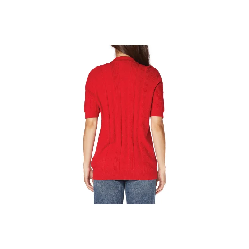 Kappa Robe Giovani Pollu Polo Shirt Unisex Red-3