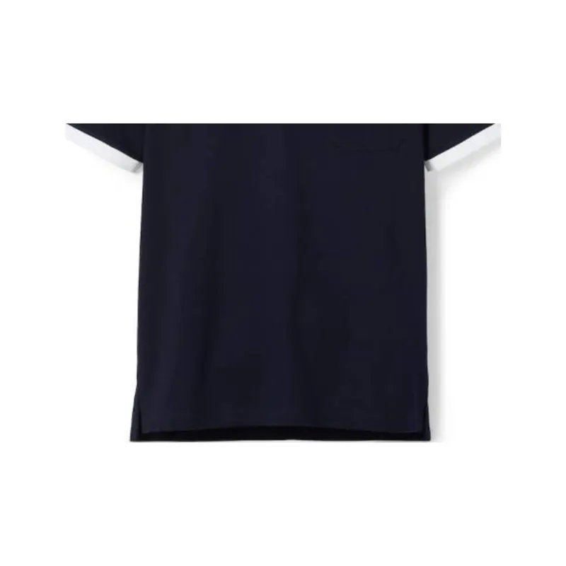 GUCCI Cotton Piquet Polo Shirt Polo Shirt Men's Dark Blue-5