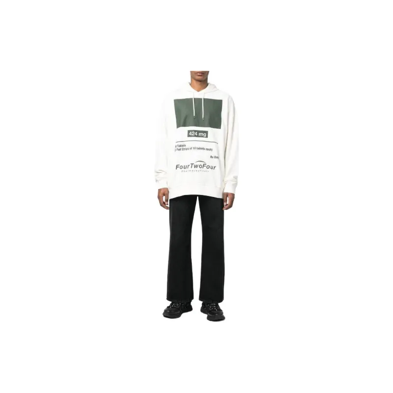 424 Graphic print Cotton Hoodie-4