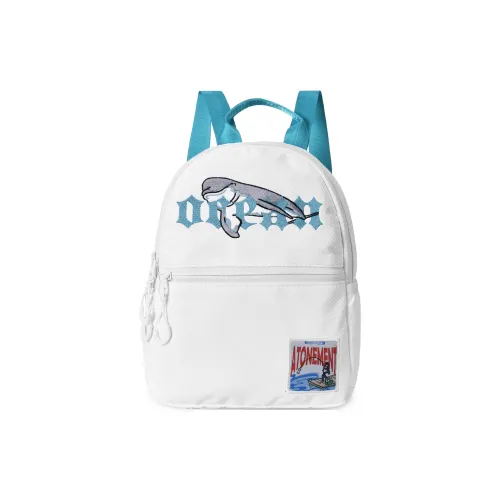 FINITE LOOP Recycled Material Backpack Mini Women's White