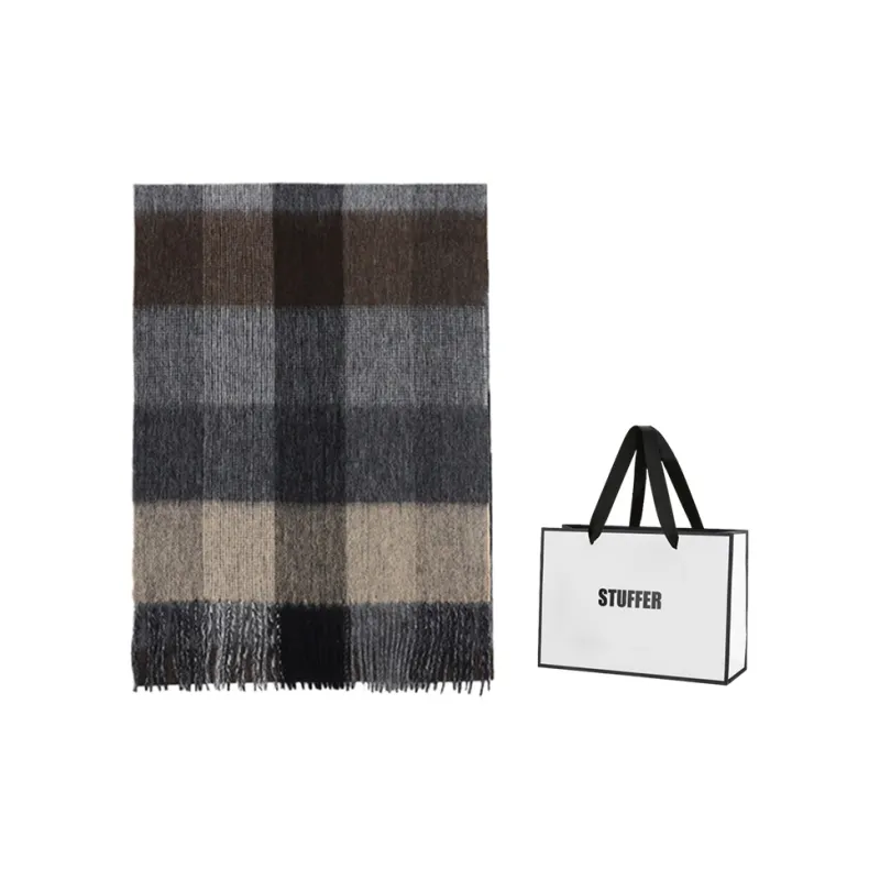 STUFFER 100% Pure Wool Knit Scarves Unisex-1