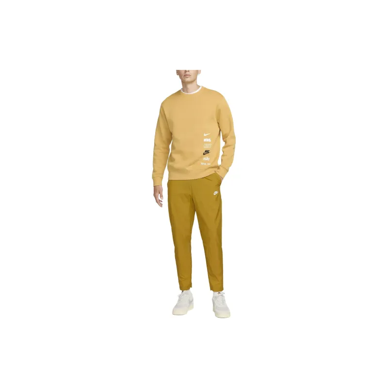 Nike Knitted Sweatpants Men Yellow-2