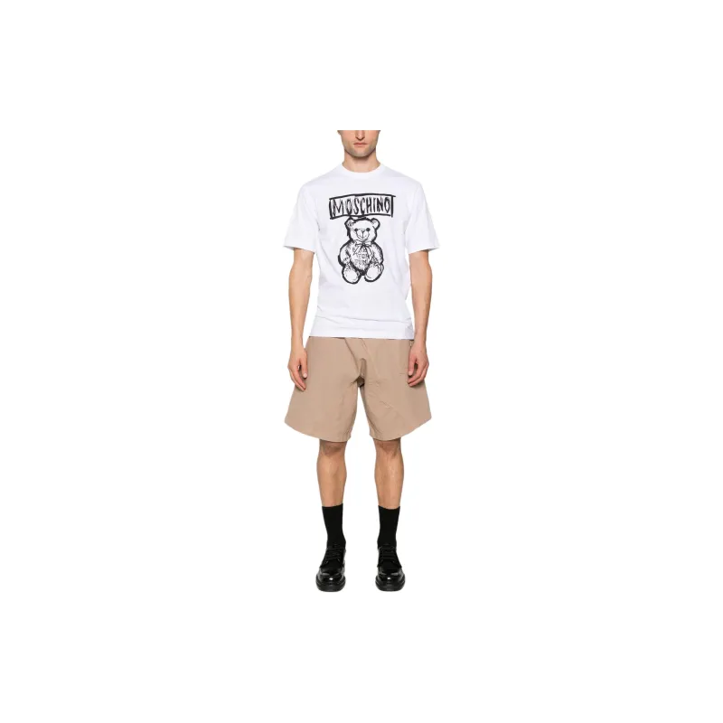 MOSCHINO Teddy Bear Printed Crewneck T Shirt-1