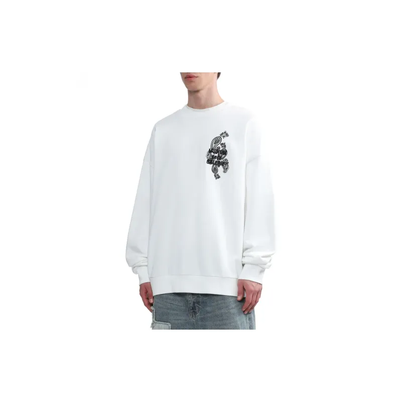 MUSIUM DIV Embroidered Cotton Sweatshirt-2