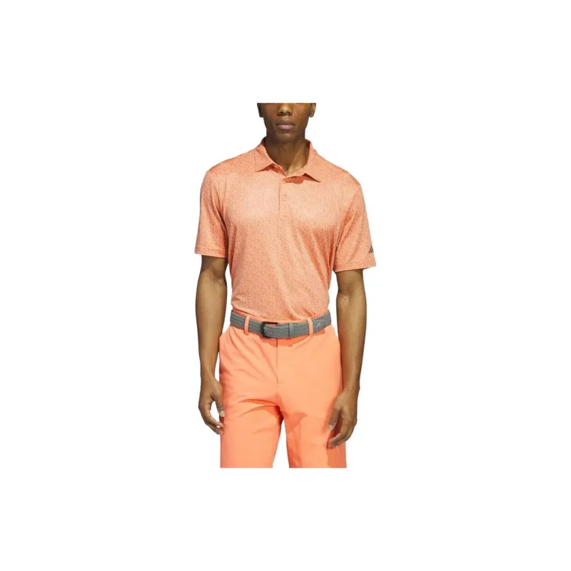 Adidas Polo Shirts Men Coral Orange-1