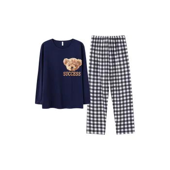 Huggy Kissy Pajama Set Men's Blue