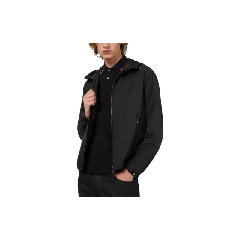 EMPORIO ARMANI Slim fit Stretch Piqué Polo Shirt With Micro Eagle-3