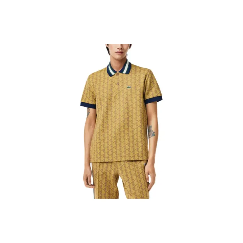 LACOSTE Polo Shirts Men Brown-1