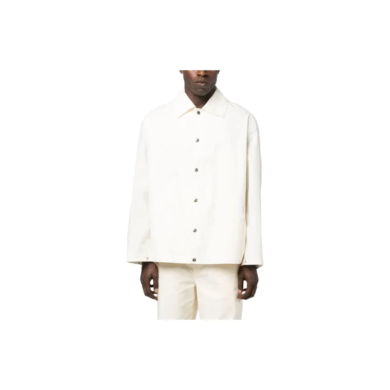 JIL SANDER Logo Printed Long Sleeved Jacket-1